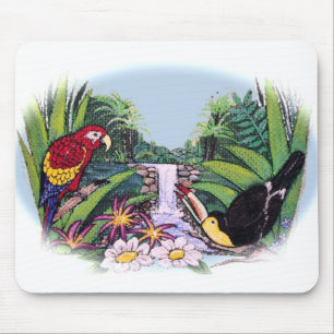 Paradiesvögel Mousepad
