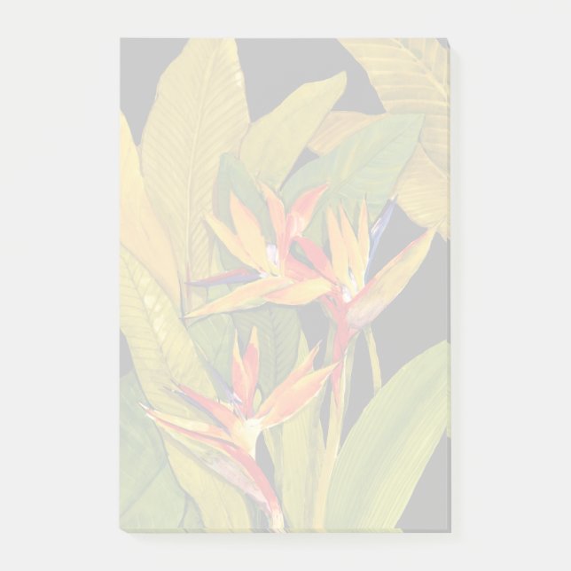 Paradiesvogel Post-it Klebezettel (Vorderseite)