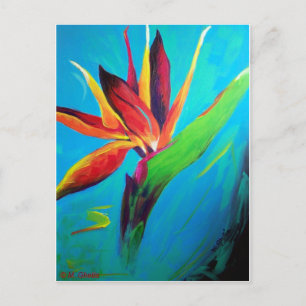 Paradiesvogel Postkarte