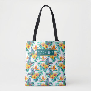 Paradiesvogel u. Orchideen-Muster   addieren Ihren Tasche
