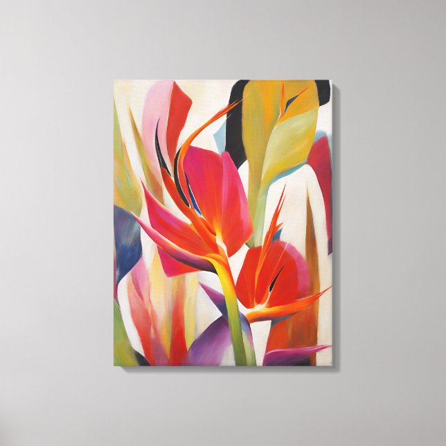 Paradiesvogel - überzogene Leinwand (Vorderseite)