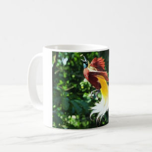 Paradiesvögel und Tasse