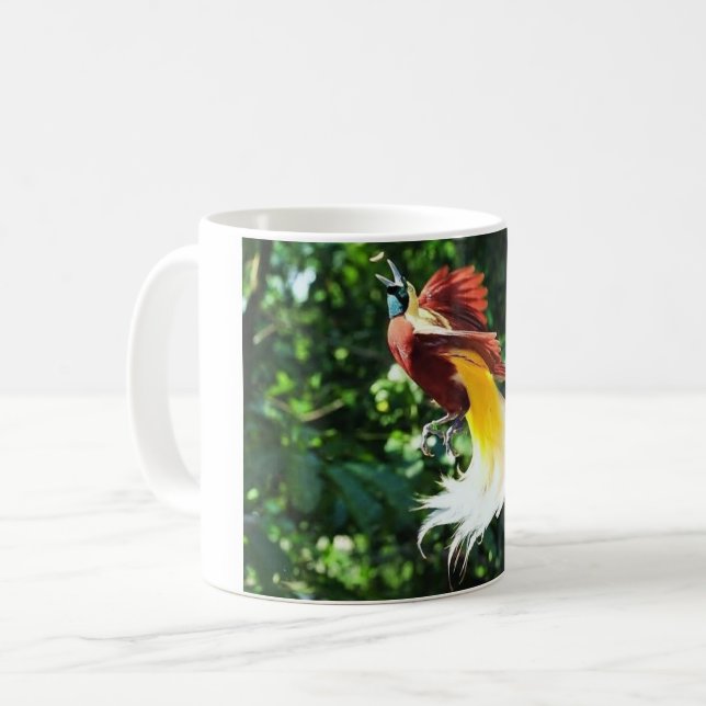 Paradiesvögel und Tasse (Vorderseite Links)