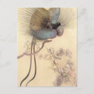Paradiesvogel von Warwick Goble Postkarte