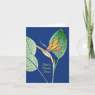 Paradiesvogelblume Karte