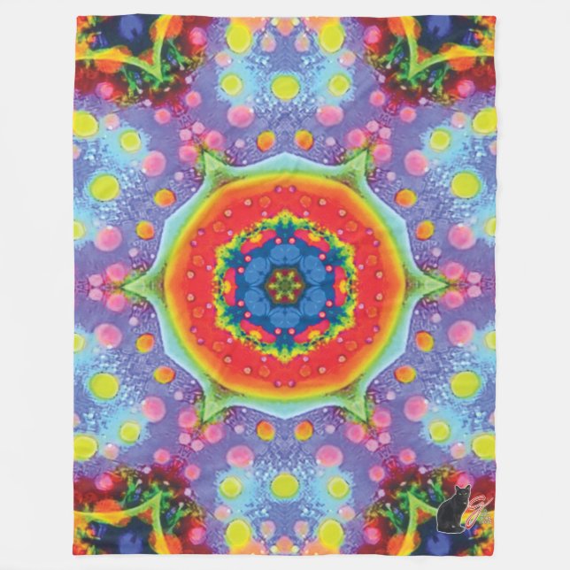 Paradigma Kaleidoskop Fleecedecke (Vorderseite)