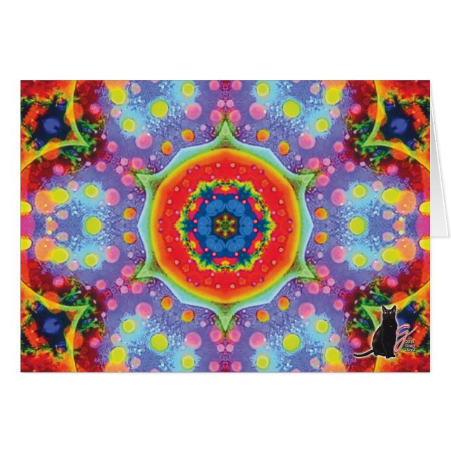 Paradigma-Kaleidoskop-Gruß-Karte (Vorderseite (Horizontal))
