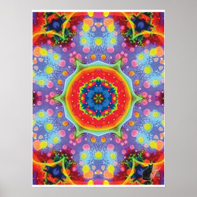 Paradigma Kinetic Collage Kaleidoscope Poster (Vorne)