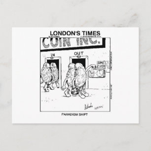 Paradigmenwechsel Lustige Cartoon-Geschenke & Samm Postkarte