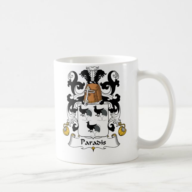 Paradis Familienwappen Kaffeetasse (Rechts)