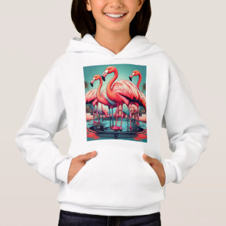 Paradis flamboyant des flamants roses : des créati