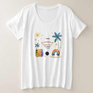 Paradis ludique" Femme Plus Size Tee
