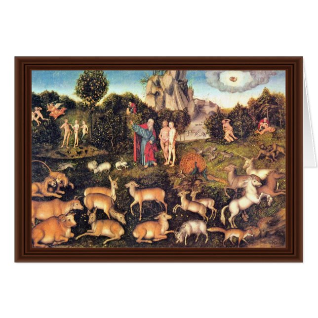 Paradis par Cranach D. Ä. Lucas (la meilleure (Devant horizontal)