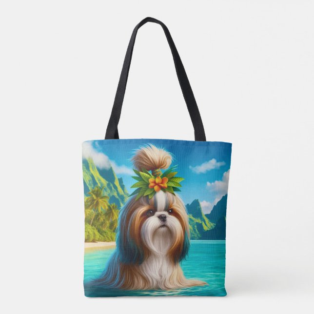 Paradis tropical avec Sac fourre-tout en toile Mag (Dos)