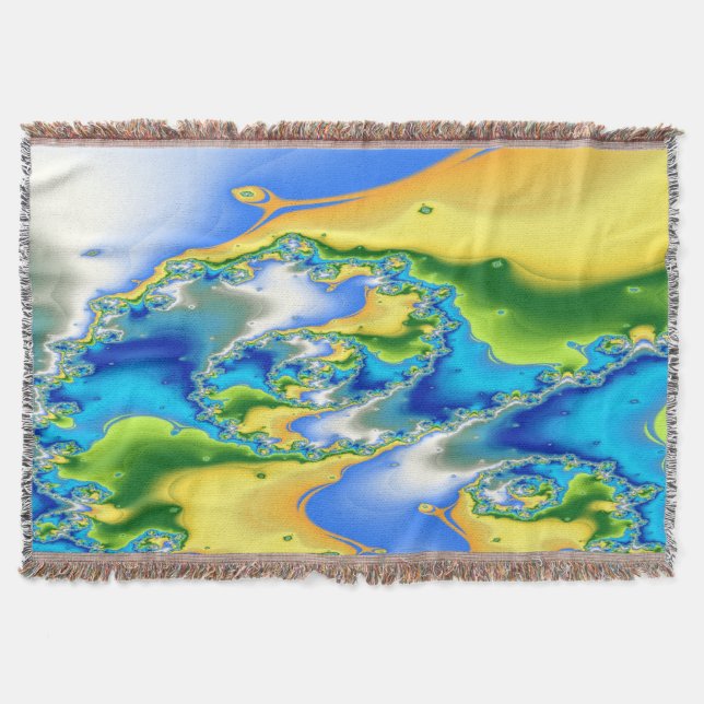 Paradise Atoll Throw Blanket Decke (Vorderseite)