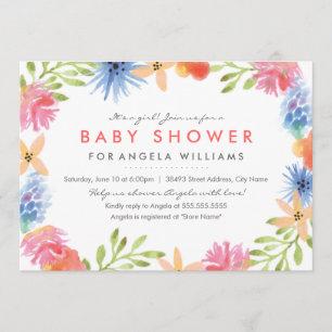 Paradise Baby Shower Invite Einladung