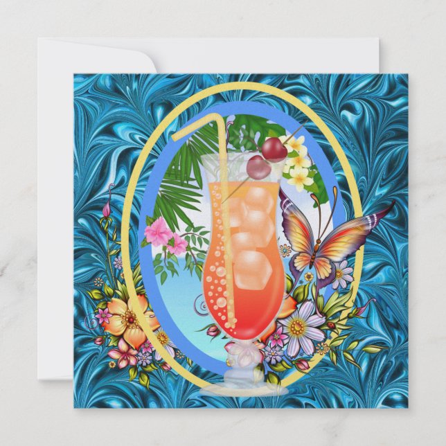 Paradise Beach Einladung (Vorderseite)