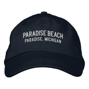 Paradise Beach Michigan bestickte Baseballkappe