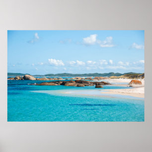 Paradise Beach Sea Greens Pool Bay Australien Poster