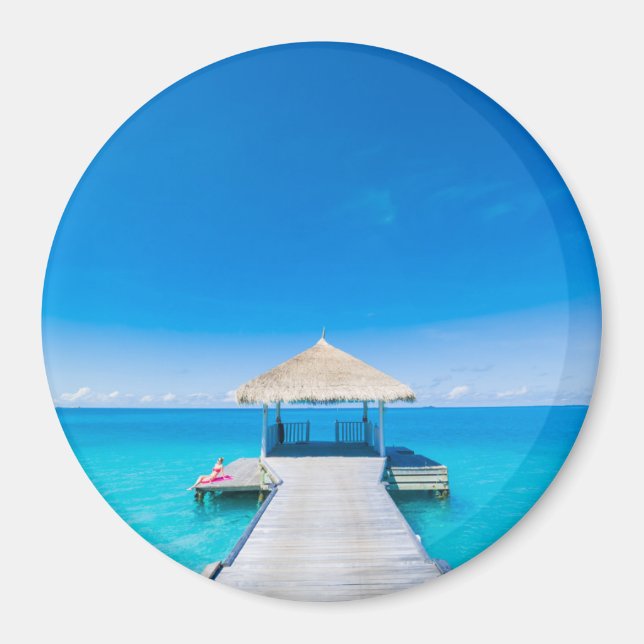 Paradise Beach | Tropisches Resort, Malediven Magnet (Vorne)