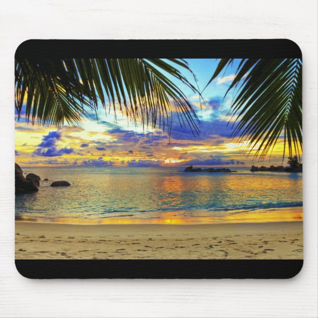 "Paradise Beach" Widescreen Mousepad (Vorne)