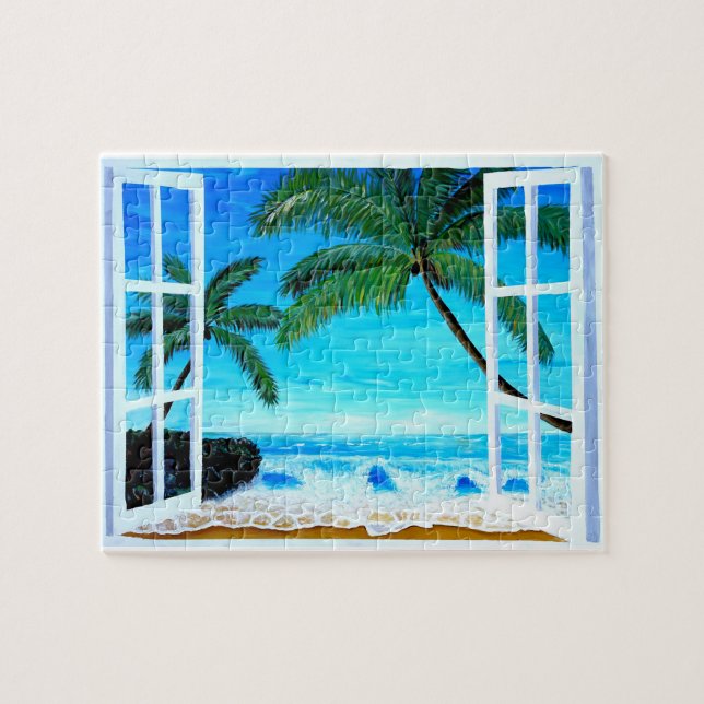 Paradise Beach Window - Karibik Hideaway (Horizontal)