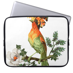 Paradise Birds: Exotic Floral Background Laptopschutzhülle