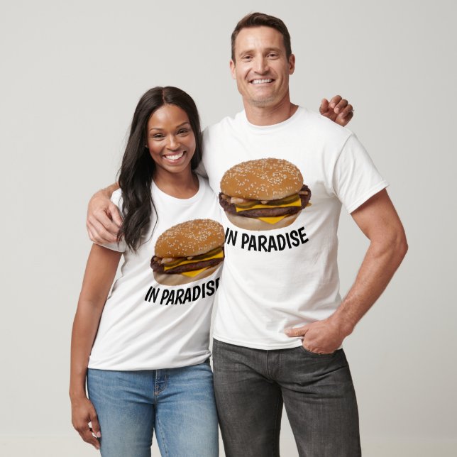 PARADISE CHEESEBURGER T-shirts amusants (Unisexe)