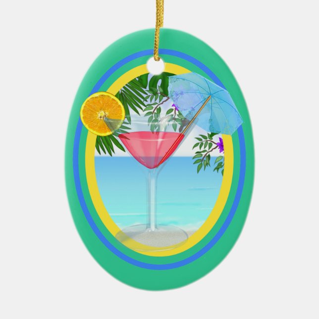 Paradise Cocktail Keramikornament (Vorne)