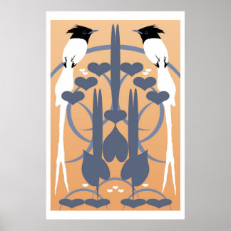 Paradise Flycatchers Poster