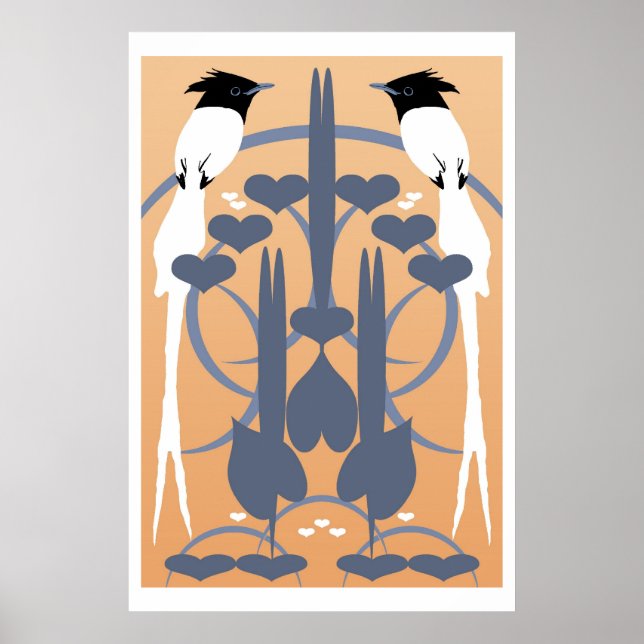 Paradise Flycatchers Poster (Vorne)