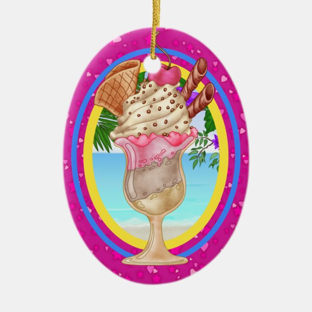 Paradise Ice Cream - SRF Keramikornament (Vorne)