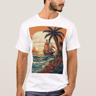 "Paradise Ink: Sailor Jerry Inspiriert tropischer  T-Shirt