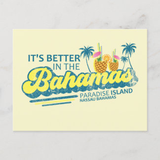 Paradise Insel Bahamas Postcard Aussichtskarte Postkarte