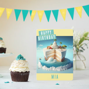 Paradise Insel Birthday Card Feiertagskarte