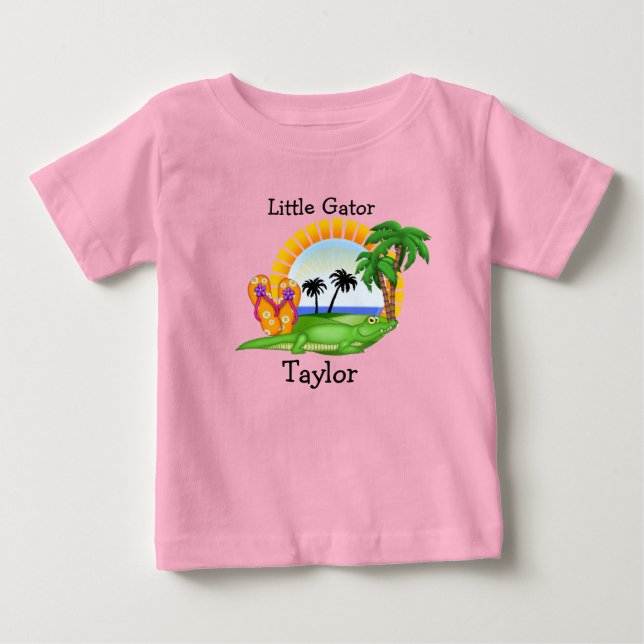 Paradise Little Gator - SRF Baby T-shirt (Vorderseite)