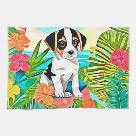 Paradise Puppy Design Geschirrtuch