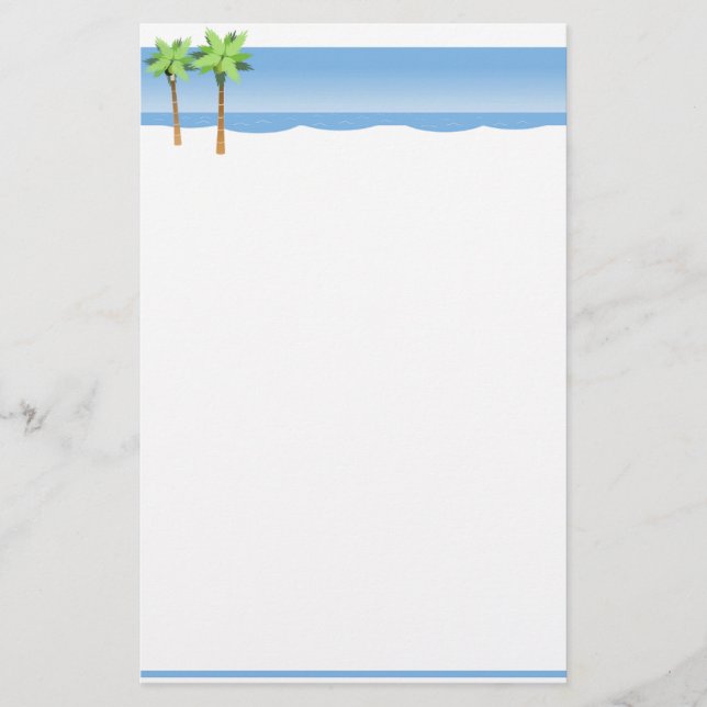 Paradise Stationery Briefpapier (Vorderseite)