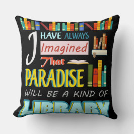 Paradise Text Throw Kissen