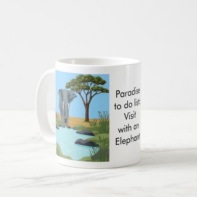 Paradise to do list: Elephant Kaffeetasse (Vorderseite Links)