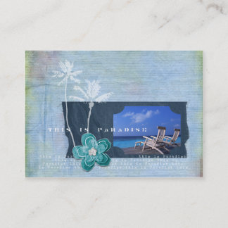 Paradise Travel Chubby Cartes de visite