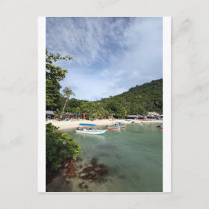 Paradise tropischer Strand Postkarte