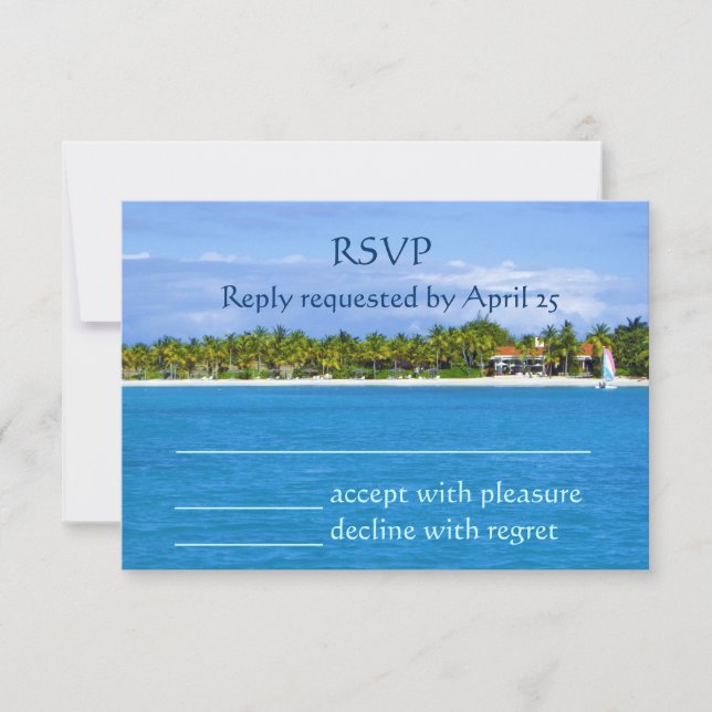 Paradise UAWG RSVP Karte (Vorderseite)
