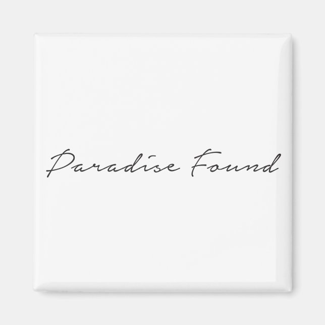Paradise Urlaub Kunst, Dichtung und Musik Magnet (Vorne)