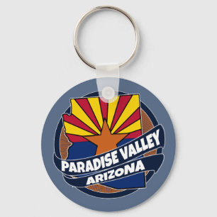 Paradise Valley Arizona Fahne platzen Schlüsselanh Schlüsselanhänger