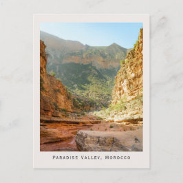 Paradise Valley, Marokko Landschaft und Reise Postkarte