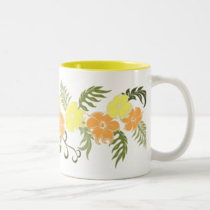 Paradiso Hawaiian Hibiskus Band Zweifarbige Tasse