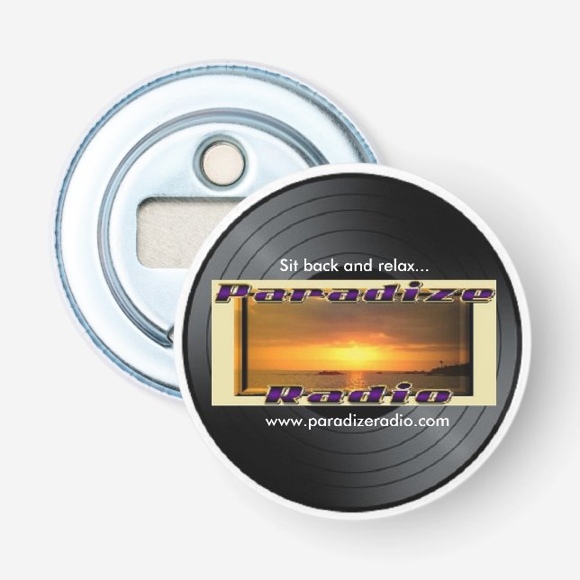 (Paradize Vinyl/Aufzeichnung) Magnet mit Flaschenöffner (Vorderseite)