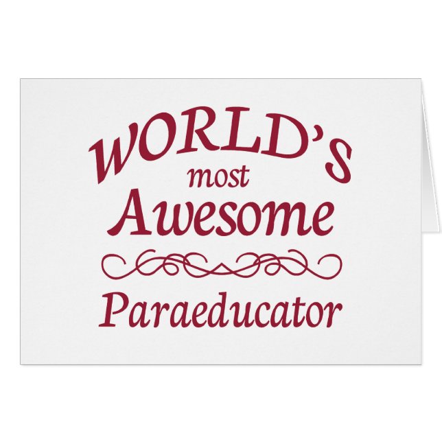 Paraeducator le plus impressionnant du monde (Devant horizontal)