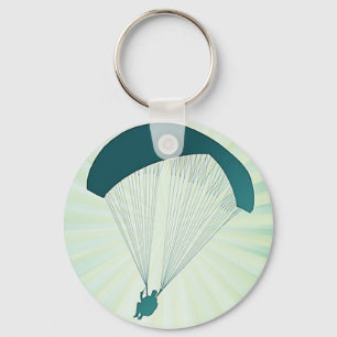 Paraglider green schlüsselanhänger